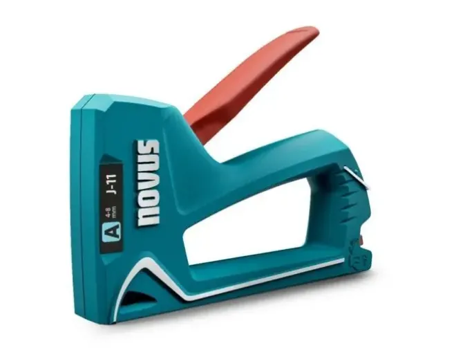 NOVUS J11 CLAVADORA/GRAPADORA - PARA GRAPAS DE 4 A 8MM - CARGA INFERIOR CON DESBLOQUEO DE SEGURIDAD - INDICADOR DE CANTIDAD DE GRAPAS RESTANTE