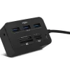 NOX READER ONE HUB USB-A CON 3X USB-A 3.0,MEMORY STICK DUO, SD, SDHC, M2, MICROSD