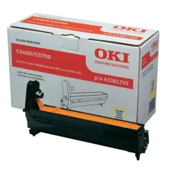 OKI C5600/C5700 AMARILLO TAMBOR DE IMAGEN ORIGINAL - 43381705 (DRUM)