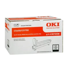OKI C5650/C5750 NEGRO TAMBOR DE IMAGEN ORIGINAL - 43870008 (DRUM)