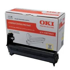 OKI C5850/C5950/MC560 AMARILLO TAMBOR DE IMAGEN ORIGINAL - 43870021 (DRUM)