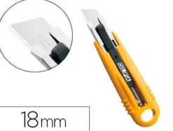 OLFA SK-4 CUCHILLA DE SEGURIDAD AUTORETRACTIL SEMIAUTOMATICA - CANAL DE ACERO INOXIDABLE - MAXIMA SEGURIDAD - USO AMBIDIESTRO