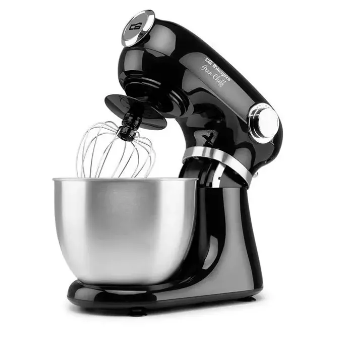 ORBEGOZO AM 6600 BATIDORA AMASADORA - POTENTE Y VERSATIL - 1000W - BOL DE ACERO INOXIDABLE DE 5L - ACCESORIOS PARA AMASAR, MEZCLAR Y BATIR