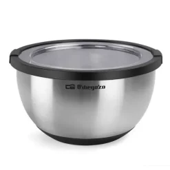 ORBEGOZO BOA 5000 BOL DE ACERO INOXIDABLE - SERIE BOA - DURADERO Y SEGURO - CAPACIDAD 5L - BASE ANTIDESLIZANTE - LIBRE DE BPA - APTO LAVAVAJILLAS - VERSATIL Y PRACTICO