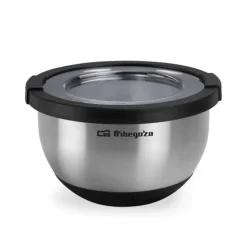 ORBEGOZO BOL DE ACERO INOXIDABLE BOA 1500 - SERIE BOA - DURADERO Y SEGURO - CAPACIDAD 1.5L - BASE ANTIDESLIZANTE - LIBRE DE BPA - APTO PARA LAVAVAJILLAS