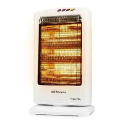 ORBEGOZO BP 0303 B ESTUFA HALOGENA CONFORT HOGAR - POTENCIA AJUSTABLE - SISTEMA ANTIVUELCO - FACIL TRANSPORTE - SIN EMISION DE GASES - DISEÑO MODERNO