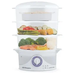 ORBEGOZO CO 4015 VAPORERA MULTIFUNCIONAL - COCINA SALUDABLE Y COMPLETA EN UN SOLO EQUIPO - TEMPORIZADOR DE 60 MINUTOS - CAPACIDAD DE 9 LITROS - LIBRE DE BISFENOL A - POTENCIA DE 800W