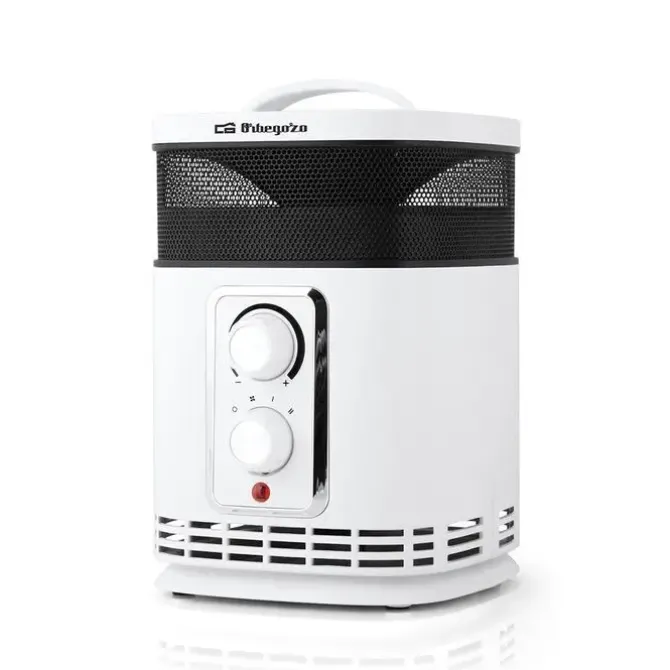 ORBEGOZO CR 6025 CALEFACTOR ENVIROHEAT - CALEFACCION 360° - POTENCIA 1500W - DISEÑO MODERNO - TERMOSTATO REGULABLE - MODO VENTILADOR - SEGURO Y FIABLE - 100% OPERATIVO - INDISPENSABLE EN TU HOGAR