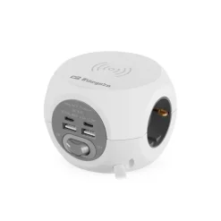 ORBEGOZO EN 4500 ENCHUFE 8 EN 1 CARGA RAPIDA INALAMBRICA - 3 TOMAS DE TIERRA VDE - 2 USB - 2 USB-C - CABLE 1.5M - INTERRUPTOR DE ENCENDIDO/APAGADO IDEAL PARA VIAJES