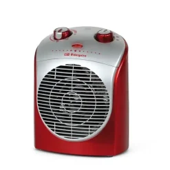 ORBEGOZO FH 5026 CALEFACTOR CONFORT ROJO - POTENCIA DE 2200W - PROTECCION CONTRA SOBRECALENTAMIENTO - FUNCION DE OSCILACION DE 90° - CONTROL AJUSTABLE DE TEMPERATURA - SEGURIDAD ANTIVUELCO