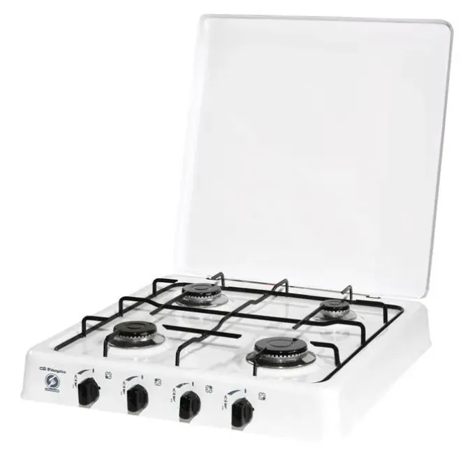 ORBEGOZO HORNILLO A GAS FO 4550 BLANCO - 4 QUEMADORES ESMALTADOS - POTENCIA DE 750W A 1900W - TIPO DE GAS G-30/G31 - PRESION DE ENTRADA 30/37 MBAR