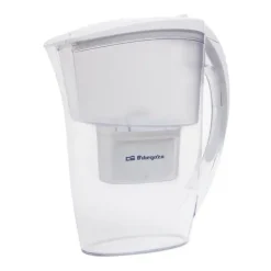 ORBEGOZO JR 3025 JARRA PURIFICADORA DE AGUA - TRES CARTUCHOS FILTRANTES - CAPACIDAD TOTAL DE 2.4 LITROS - INDICADOR DE VIDA DEL FILTRO - DISEÑO ERGONOMICO Y PRACTICO