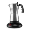 ORBEGOZO KFE 660 CAFETERA ITALIANA ELECTRICA COMPARTE DIVERSION CON 6 TAZAS DE CAFE CALIENTE EN MINUTOS POTENCIA 480W - APAGADO AUTOMATICO - TAPADERA CON VENTANA - BASE DE TOQUE FRIO Y ROTACION 360º
