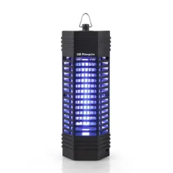 ORBEGOZO MQ 3006 MATA INSECTOS ECOLOGICO - LUZ ULTRAVIOLETA ATRAE MOSQUITOS - SIN EMISION DE AGENTES CONTAMINANTES - REJILLA PROTECTORA - FACIL DE USAR - ENCENDIDO ELECTRONICO - ANILLA PARA COLGAR
