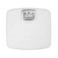 ORBEGOZO PB 2011 BASCULA DE BAÑO MECANICA ELEGANTE Y PRACTICA - SUPERFICIE ANTIDESLIZANTE - DISEÑO COMPACTO - CAPACIDAD DE 130 KG