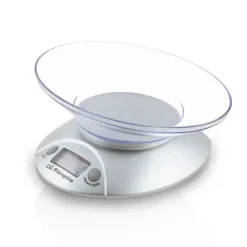 ORBEGOZO PC 1009 BASCULA DE COCINA ELECTRONICA - DISPLAY LCD - BOL TRANSPARENTE - CAPACIDAD 3KG - PRECISION 1G - UNIDADES GR/KG/OZ/LB - BATERIA INCLUIDA