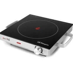 ORBEGOZO PCE 5000 PLACA VITROCERAMICA PORTATIL - POTENCIA 2000W - TERMOSTATO REGULABLE - SUPERFICIE DE COCCION 20.5CM - SEGURA Y EFICIENTE