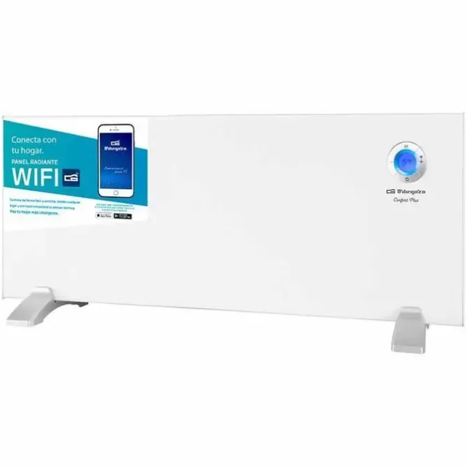 ORBEGOZO REW 2000 PANEL RADIANTE WI-FI INTELIGENTE - CONTROL POR VOZ - DETECCION DE VENTANAS ABIERTAS - PROGRAMACION DIARIA Y SEMANAL - SEGURIDAD INFANTIL - DISPLAY DIGITAL LCD