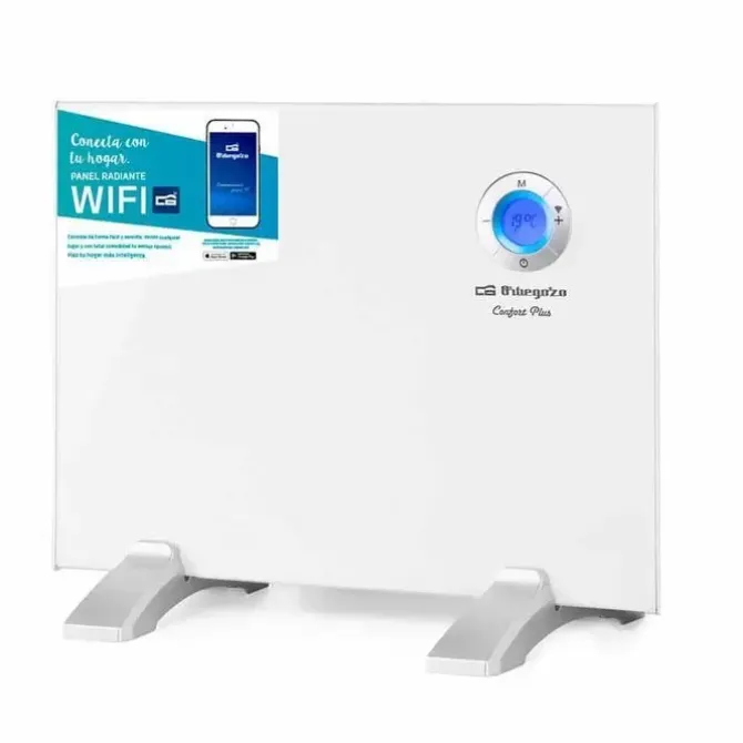 ORBEGOZO REW 500 PANEL RADIANTE WI-FI - CONTROL POR VOZ - PROGRAMACION DIARIA Y SEMANAL - DETECCION DE VENTANAS ABIERTAS - SEGURIDAD INFANTIL - DISPLAY DIGITAL LCD