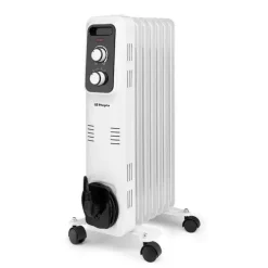 ORBEGOZO RL 1500 RADIADOR DE ACEITE ELEGANCE - POTENTE Y SEGURO - INERCIA TERMICA PARA DISPERSION HOMOGENEA DEL CALOR - PROTECCION CONTRA SOBRECALENTAMIENTO Y ANTIVUELCO