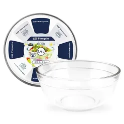 ORBEGOZO SERIE BOL JUEGO DE BOLES DE VIDRIO ULTRARRESISTENTES - VERSATILES Y DURADEROS - CAPACIDAD DE 1.4 / 2.3 / 3.5L - APTO PARA HORNO - MICROONDAS Y LAVAVAJILLAS - LIBRE DE BPA