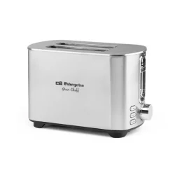 ORBEGOZO TO 5030 TOSTADORA DE DOBLE REBANADA - POTENTE Y VERSATIL TOSTADOR CON 6 NIVELES DE TOSTADO - FUNCIONES DE RECALENTAMIENTO Y DESCONGELACION - CARCASA DE ACERO INOXIDABLE