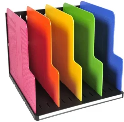 ORGANIZADOR DE ARMARIO EXACOMPTA MODULOTOP NEGRO MULTICOLOR VERTICAL 5 COMPARTIMENTOS 300X288X255 MM