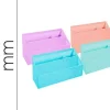 ORGANIZADOR EXACOMPTA AQUAREL CARTON FORRADO 3 COMPARTIMENTOS COLORES PASTEL SURTIDOS 250X100X140 MM
