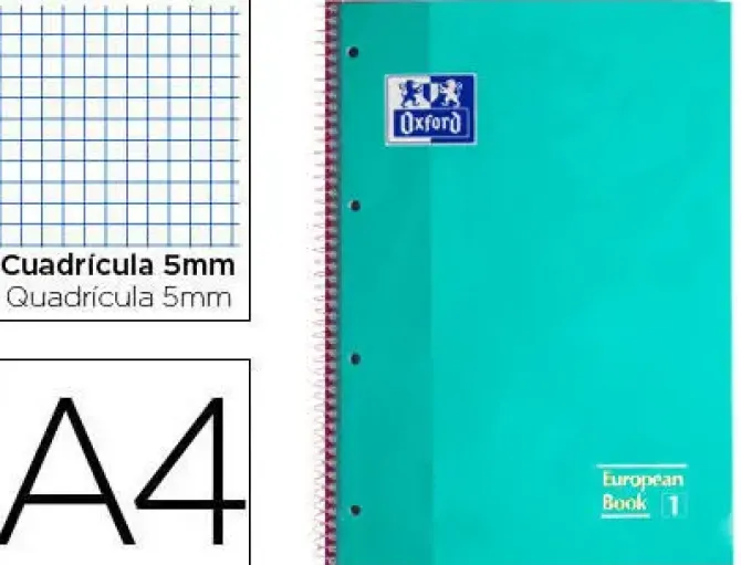 OXFORD BLOC OXFORD A4+ 80H T.EXTD CN5MM MENT 400040983 MAK028521