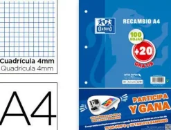 OXFORD RECAMBIO ESCO.A4 OXFORD CN 4MM 400058179 MAK028543