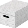 PACK 3U CAJA CARTON DECORATIVA BLANCO 365X265X205M