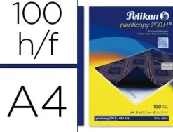 PAPEL CARBON PELIKAN AZUL DIN A4 CAJA DE 100 UNIDADES