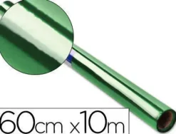 PAPEL CELOFAN LIDERPAPEL ROLLO VERDE -0,60 X 10 MT