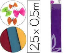 PAPEL CRESPON LIDERPAPEL 50 CM X 2.5M 34G/M2 VIOLETA