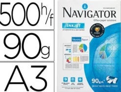 PAPEL FOTOCOPIADORA NAVIGATOR DIN A3 90 GRAMOS PAPEL MULTIUS