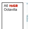 PAPEL 75GR 500HOJAS TAMAÑO A6 OCTAVILLA 148X105MM A6 BLANCO