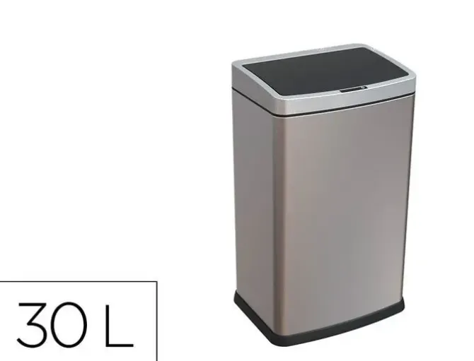 PAPELERA METALICA Q-CONNECT CON SENSOR AUTOMATICO CAPACIDAD