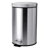 PAPELERA PEDAL Y TAPA INOX. 20LITROS
