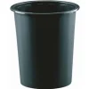 PAPELERA PLASTICO REDONDA NEGRA