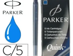 PAPER MATE CARTUCHO PLUMA PARKER AZUL /5UD 1950384 MAK081142