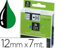 PAPER MATE CINTA DYMO D1 12MMX7M NEGRO/VERDE 45019 MAK249945