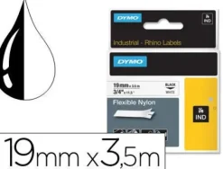 PAPER MATE CINTA DYMO RHINO 19MMX3,5M NYLON BLAN 18489 MAK249974