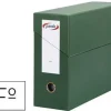 PARDO ESTUCHE ARCHIVADOR APAISADO LOMO 110 MM.TARJETA EN LOMO.FORMATO FOLIO.COLOR VERDE.REF.2457-04