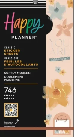 PEGATINAS 746 HAPPY PLANNER SOFTLY 30HOJAS