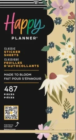 PEGATINAS 487 HAPPY PLANNER BLOOM 30 HOJAS