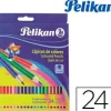 PELIKAN ESTUCHE CARTON 24 LAPICES DE COLORES CUERPO HEXAGONAL TRAZO 3 MM REF. 713222
