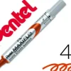 PENTEL MAXIFLO ROTULADOR PARA PIZARRA BLANCA - REGULACION DEL FLUJO DE TINTA - PUNTA DE BALA - ANCHO DE LINEA 2MM - 50% DE MATERIALES RECICLADOS - COLOR ROJO