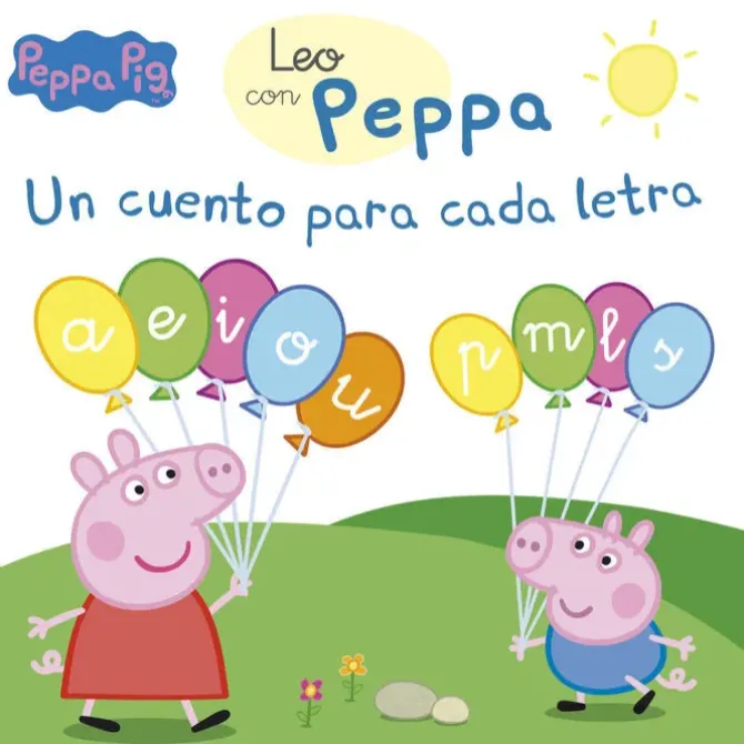 PEPPA PIG. LECTOESCRITURA - LEO CON PEPPA. UN CUENTO PARA CADA LETRA: A, E, I, O