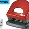 PETRUS 62 TALADRO METALICO - HASTA 30 HOJAS - MARCAS DE FORMATO - FACIL VACIADO - PUNZONES 5.5MM - COLOR ROJO