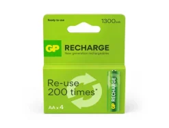 PILA GP RECARGABLE AA 1300 MAH BLISTER DE 4 UNIDADES